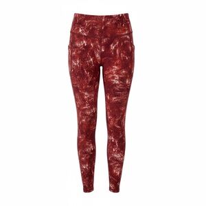 All in Motion Red and White Leggings